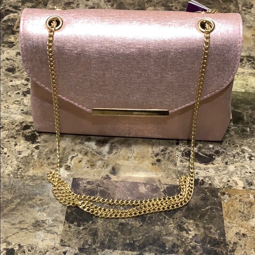 👛Pink and gold, Fioni clutch 👛